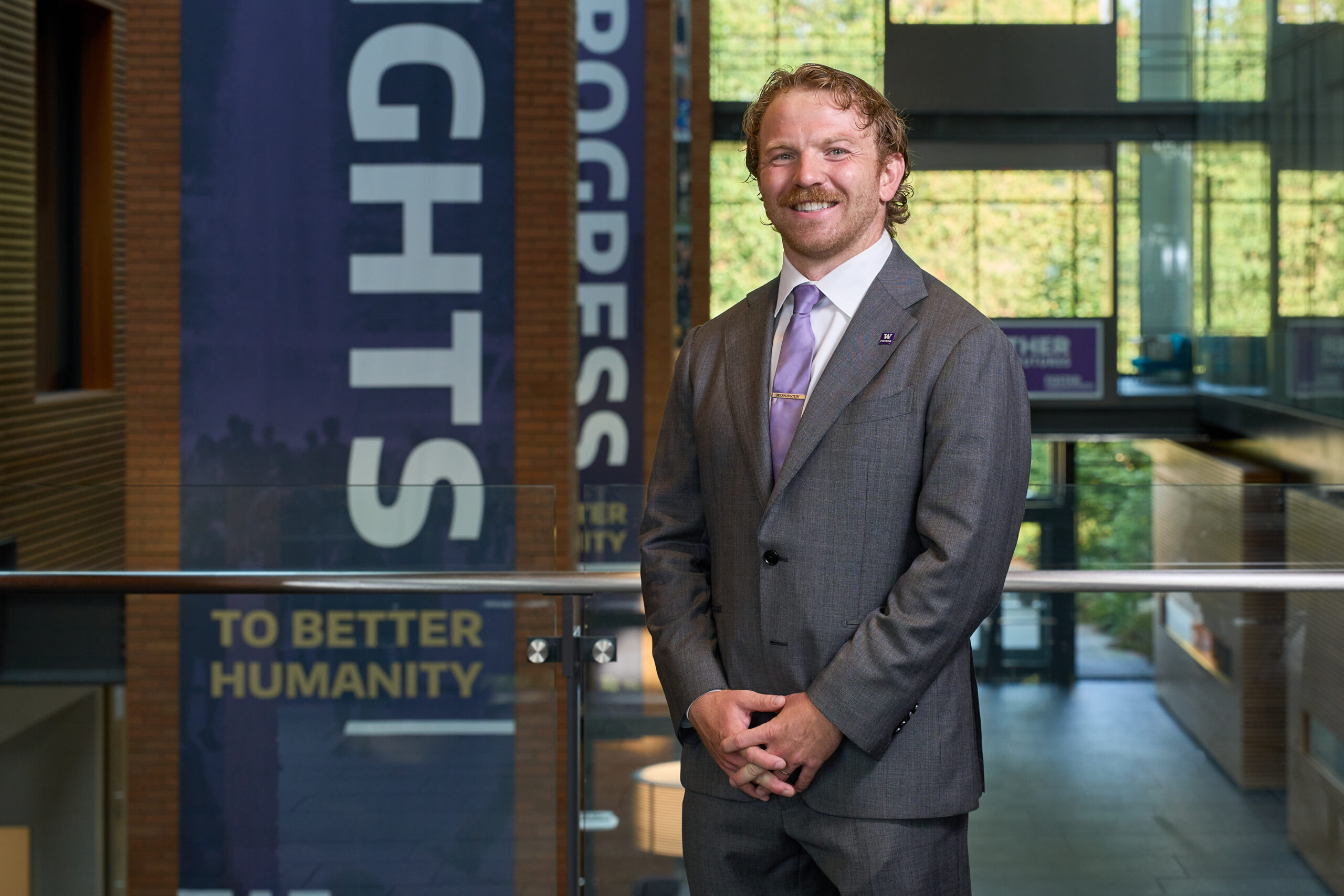 Shane Small on the University of Washington campus.